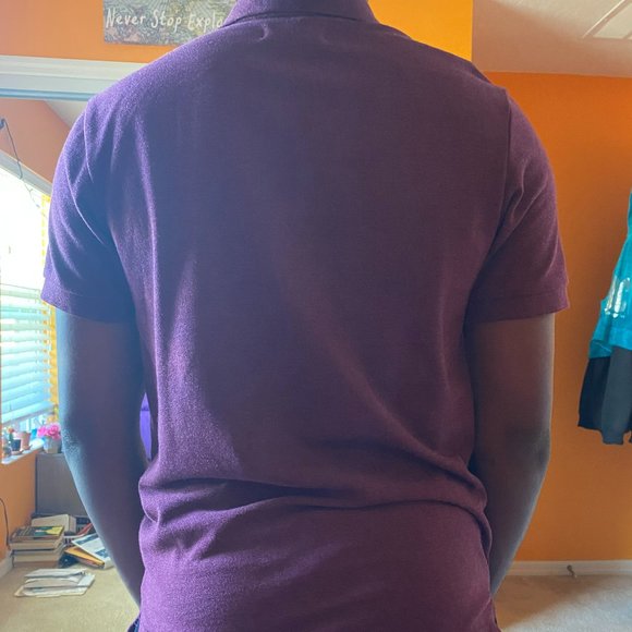 Casual/ dress shirt. Burgundy. - Picture 3 of 4